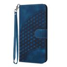 For Motorola Moto G15 Elephant Head Embossed Phone Leather Case with Lanyard(Royal Blue) - 2