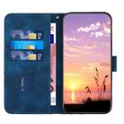 For Motorola Moto G15 Elephant Head Embossed Phone Leather Case with Lanyard(Royal Blue) - 3