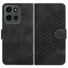 For Motorola Moto G Stylus 5G 2025 Elephant Head Embossed Phone Leather Case with Lanyard(Black) - 1