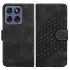For Motorola Edge 60 Fusion / Edge 5G 2025 Elephant Head Embossed Phone Leather Case with Lanyard(Black) - 1