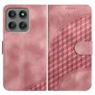 For Motorola Edge 60 Pro Elephant Head Embossed Phone Leather Case with Lanyard(Pink) - 1