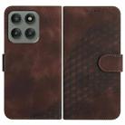 For Motorola Edge 60 Pro Elephant Head Embossed Phone Leather Case with Lanyard(Coffee) - 1