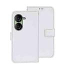 For Asus Zenfone 10 idewei Crazy Horse Texture Leather Phone Case(White) - 1