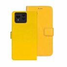 For ASUS Zenfone 11 Ultra idewei Crazy Horse Texture Leather Phone Case(Yellow) - 1