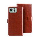 For Asus Zenfone 12 Ultra idewei Crazy Horse Texture Leather Phone Case(Brown) - 1