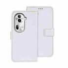 For OPPO Reno11 Pro 5G Global idewei Crazy Horse Texture Leather Phone Case with Holder(White) - 1