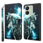 For Xiaomi Redmi 13C 5G / 4G 3D Painting Pattern Flip Leather Phone Case(Wolf) - 1