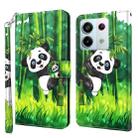 For Xiaomi Redmi Note 13 Pro 5G 3D Painting Pattern Flip Leather Phone Case(Bamboo Panda) - 1