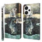 For Xiaomi Redmi Note 13 Pro+ 3D Painting Pattern Flip Leather Phone Case(Cat Tiger) - 1