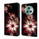 For Honor Magic5 Pro Crystal 3D Shockproof Protective Leather Phone Case(Fantastic Flower) - 1