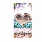 For Motorola Moto G84 Crystal 3D Shockproof Protective Leather Phone Case(Pink Diamond Heart) - 2