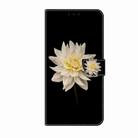 For Motorola Moto G84 Crystal 3D Shockproof Protective Leather Phone Case(White Flower) - 2