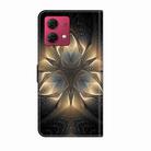 For Motorola Moto G84 Crystal 3D Shockproof Protective Leather Phone Case(Luminous Building) - 3