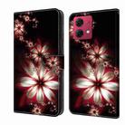 For Motorola Moto G84 Crystal 3D Shockproof Protective Leather Phone Case(Fantastic Flower) - 1
