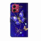 For Motorola Moto G84 Crystal 3D Shockproof Protective Leather Phone Case(Diamond Butterfly) - 3