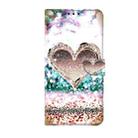 For OPPO A38 4G Crystal 3D Shockproof Protective Leather Phone Case(Pink Diamond Heart) - 2