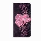 For OPPO A38 4G Crystal 3D Shockproof Protective Leather Phone Case(Lace Love) - 2