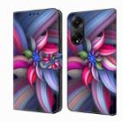 For OPPO A98 5G Crystal 3D Shockproof Protective Leather Phone Case(Colorful Flower) - 1