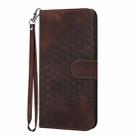 For Google Pixel 9a Elephant Head Embossed Phone Leather Case with Lanyard(Coffee) - 2