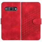 For Sony Xperia Ace III YX0060 Elephant Head Embossed Phone Leather Case with Lanyard(Red) - 1