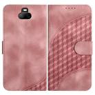 For Sony Xperia 20 YX0060 Elephant Head Embossed Phone Leather Case with Lanyard(Pink) - 1