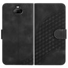 For Sony Xperia 20 YX0060 Elephant Head Embossed Phone Leather Case with Lanyard(Black) - 1