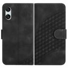 For Sony Xperia 10 VI YX0060 Elephant Head Embossed Phone Leather Case with Lanyard(Black) - 1