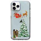 For iPhone 11 Pro Christmas Colored Drawing Pattern High Transparent Soft TPU Phone Case(Christmas) - 1