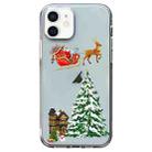 For iPhone 12 mini Christmas Colored Drawing Pattern High Transparent Soft TPU Phone Case(Christmas) - 1