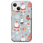 For iPhone 13 Christmas Colored Drawing Pattern High Transparent Soft TPU Phone Case(Santa Claus) - 1