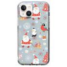 For iPhone 14 Christmas Colored Drawing Pattern High Transparent Soft TPU Phone Case(Santa Claus) - 1