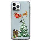 For iPhone 14 Pro Christmas Colored Drawing Pattern High Transparent Soft TPU Phone Case(Christmas) - 1