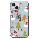 For iPhone 15 Christmas Colored Drawing Pattern High Transparent Soft TPU Phone Case(Christmas Tree) - 1