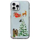 For iPhone 15 Pro Christmas Colored Drawing Pattern High Transparent Soft TPU Phone Case(Christmas) - 1