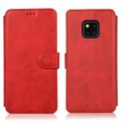 For Huawei Mate 20 Pro Calf Texture Magnetic Buckle Horizontal Flip Leather Case with Holder & Card Slots & Wallet & Photo Frame(Red) - 1