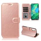 For Huawei Nova 5 Calf Texture Magnetic Buckle Horizontal Flip Leather Case with Holder & Card Slots & Wallet & Photo Frame(Rose Gold) - 1