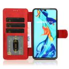 For Huawei P30 Calf Texture Magnetic Buckle Horizontal Flip Leather Case with Holder & Card Slots & Wallet & Photo Frame(Red) - 4
