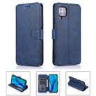 For Huawei P40 Lite Calf Texture Magnetic Buckle Horizontal Flip Leather Case with Holder & Card Slots & Wallet & Photo Frame(Blue) - 1