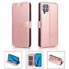 For Huawei P40 Lite Calf Texture Magnetic Buckle Horizontal Flip Leather Case with Holder & Card Slots & Wallet & Photo Frame(Rose Gold) - 1