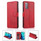 For Huawei Honor V30 Calf Texture Magnetic Buckle Horizontal Flip Leather Case with Holder & Card Slots & Wallet & Photo Frame(Red) - 1