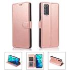 For Huawei Honor V30 Calf Texture Magnetic Buckle Horizontal Flip Leather Case with Holder & Card Slots & Wallet & Photo Frame(Rose Gold) - 1