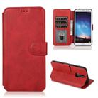 For Huawei Mate 10 Lite / Maimang 6 Calf Texture Magnetic Buckle Horizontal Flip Leather Case with Holder & Card Slots & Wallet & Photo Frame(Red) - 1