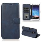For Huawei Mate 10 Lite / Maimang 6 Calf Texture Magnetic Buckle Horizontal Flip Leather Case with Holder & Card Slots & Wallet & Photo Frame(Blue) - 1
