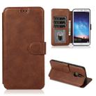 For Huawei Mate 10 Lite / Maimang 6 Calf Texture Magnetic Buckle Horizontal Flip Leather Case with Holder & Card Slots & Wallet & Photo Frame(Coffee) - 1