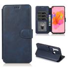 For Huawei Honor 9X Pro Calf Texture Magnetic Buckle Horizontal Flip Leather Case with Holder & Card Slots & Wallet & Photo Frame(Blue) - 1