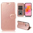 For Huawei Honor 9X Pro Calf Texture Magnetic Buckle Horizontal Flip Leather Case with Holder & Card Slots & Wallet & Photo Frame(Rose Gold) - 1