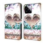 For Xiaomi 14 Crystal 3D Shockproof Protective Leather Phone Case(Pink Diamond Heart) - 1