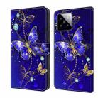 For Xiaomi 14 Crystal 3D Shockproof Protective Leather Phone Case(Diamond Butterfly) - 1