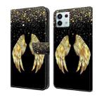 For Xiaomi Redmi Note 13 Pro 5G Crystal 3D Shockproof Protective Leather Phone Case(Golden Wings) - 1