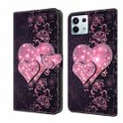 For Xiaomi Redmi Note 13 Pro 5G Crystal 3D Shockproof Protective Leather Phone Case(Lace Love) - 1